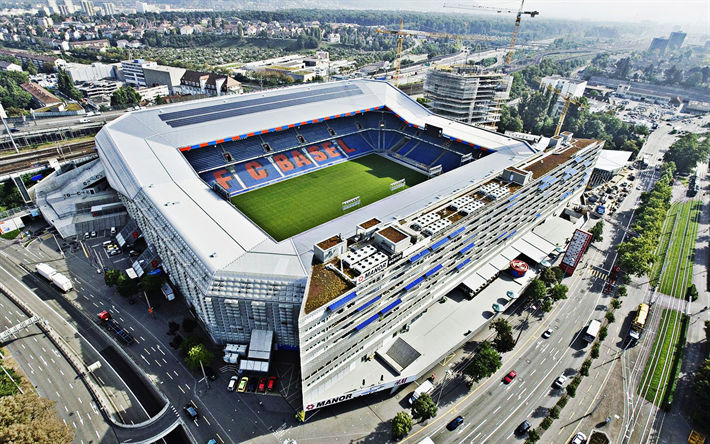 St Jakob-Park, Basel, Schweiz, Schweizisk Fotboll Stadion, FC Basel-Stadion, nya idrottsarenor