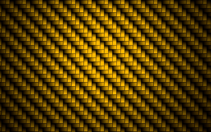 keltainen hiilen rakenne, luova keltainen tausta, kuvio, golden carbon