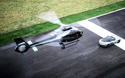 ACH130 Aston Martin Edición, helicópteros Aston Martin, helicóptero de lujo, moderna, nueva, helicópteros, Airbus, Aston Martin