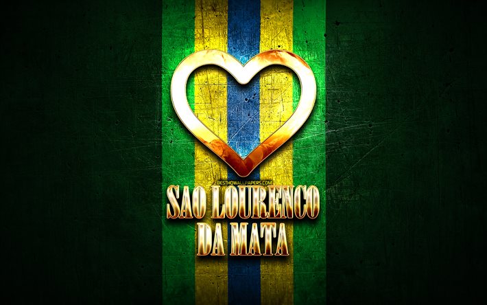 Rakastan Sao Lourenco da Mata, brasilialaiset kaupungit, kultainen kirjoitus, Brasilia, kultainen syd&#228;n, Sao Lourenco da Mata, suosikkikaupungit, Love Sao Lourenco da Mata