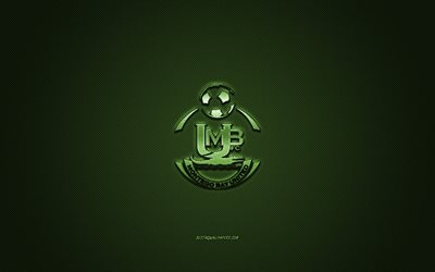 Montego Bay United FC, Jamaican football club, green logo, green carbon fiber background, National Premier League, football, Montego Bay, Jamaica, Montego Bay United FC logo