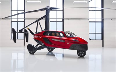 PAL-V Liberty, 4k, 2018 cars, flying cars, PAL-V