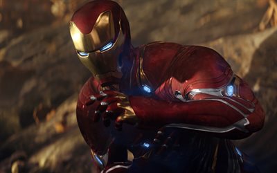 Iron Man, 4k, superh&#233;roes, Avengers Infinity War, IronMan