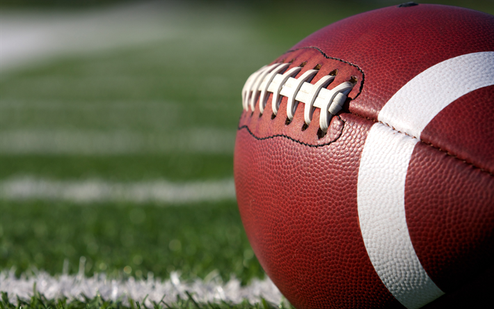 4k, rugby, ball, close-up, NFL, american football