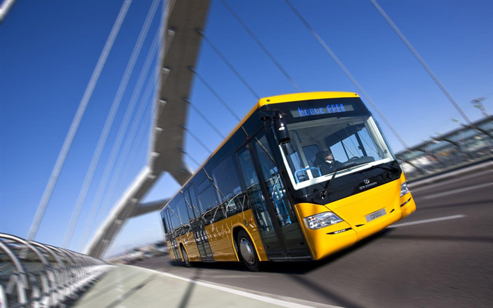 Tata Hispano, autobus passeggeri, strada, autobus, trasporto passeggeri, Tata