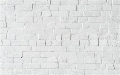 white brick wall, grunge, white bricks, close-up, bricks textures, brickwall, bricks, wall