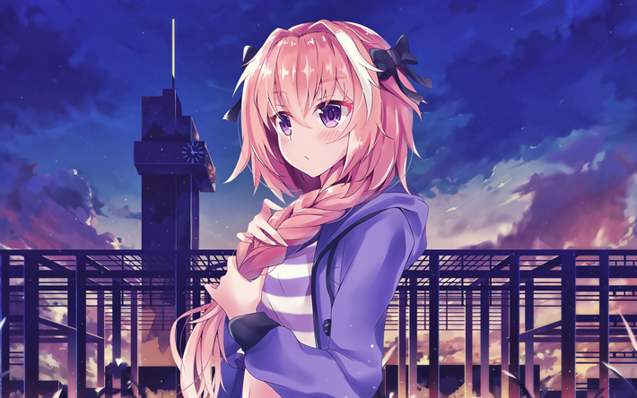 Astolfo, girl with pink hair, Fate Apocrypha, pink eyes, Fate Grand Order, Astolfo in cite, manga, Fate Series, TYPE-MOON