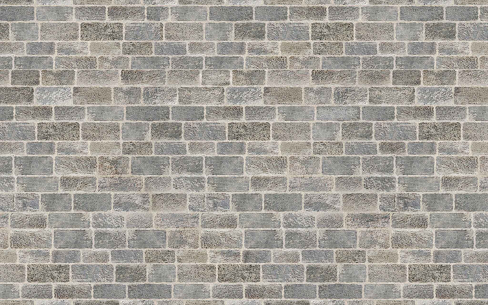 gris de la pared de ladrillo, el grunge, el gris de los ladrillos, de cerca, los ladrillos, las texturas, brickwall, ladrillos, pared de