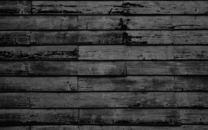 nero a muro in legno, 4k, di legno, sfondo, nero, tavole di legno, texture, sfondo nero