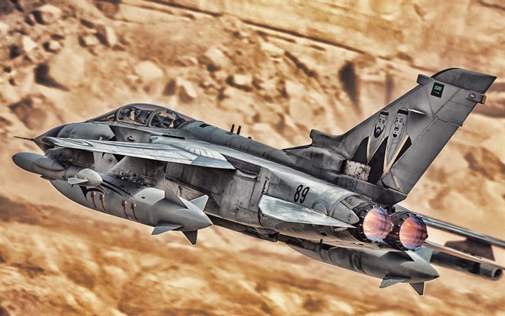 Panavia Tornado, combat aircraft, The Royal Saudi Air Force, RSAF, fighter bomber, Tornado IDS