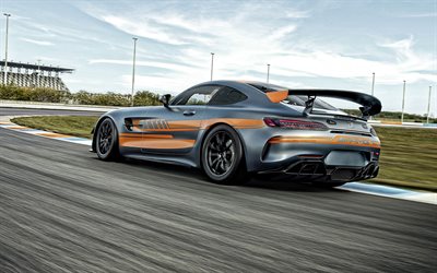Mercedes-Benz AMG GT4, 2020, rear view, exterior, race car, tuning AMG GT4, sports coupe, German racing cars, Mercedes