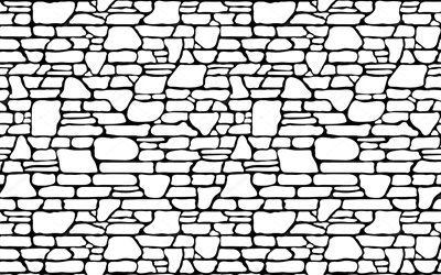 black and white bricks wall texture, brick mesh texture, brick line texture, brick background