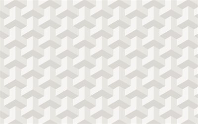 blanc grille 3D, 4k, 3D, art, blanc, formes g&#233;om&#233;triques 3d &#233;toiles, de motifs, de g&#233;om&#233;trie, de sph&#232;res, de textures, de fond avec des &#233;toiles, des formes g&#233;om&#233;triques, des &#233;toiles de milieux