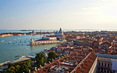 Yaz Venedik, panorama, yaz, İtalyan şehirleri, İtalya, Avrupa, Venedik