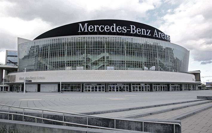A Mercedes-Benz Arena, Berlim, alem&#227; de esportes arena, esportes modernos edif&#237;cios, Alemanha