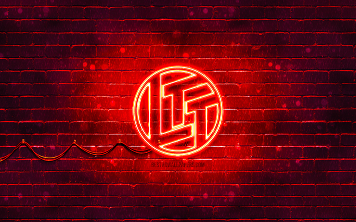 linus tech tips punainen logo, 4k, punainen tiilisein&#228;, linus tech tips -logo, youtube-kanavat, linus tech tips -neonlogo, linus tech tips