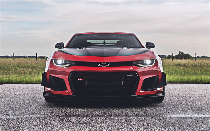 Hennessey Chevrolet Camaro ZL1, 4k, front view, 2022 cars, tuning, supercars, 2022 Chevrolet Camaro, american cars, Chevrolet