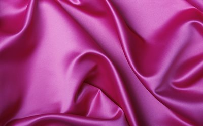 pink silk, 4k, fabric texture, silk