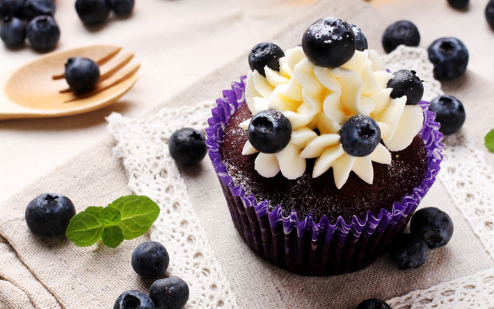 blueberry cake, berries, pastries, cake, dessert, sweet, blueberries