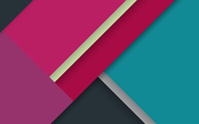 4k, android, gray purple blue, polygons, lollipop, lines, geometric shapes, material design, creative, geometry, colorful background