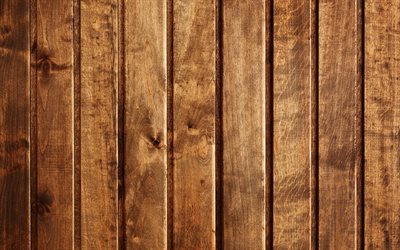茶褐色の木製ボード, マクロ, 茶褐色の木製の質感, 木の背景, 木製の質感, 木板, 垂直板, 茶色の背景