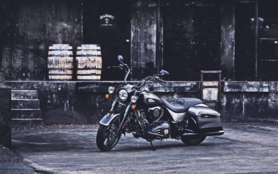 Jack Daniels LE Indien Springfield Dark Horse, 4k, 2019 v&#233;los, motos custom, tuning, Indian Motocycles