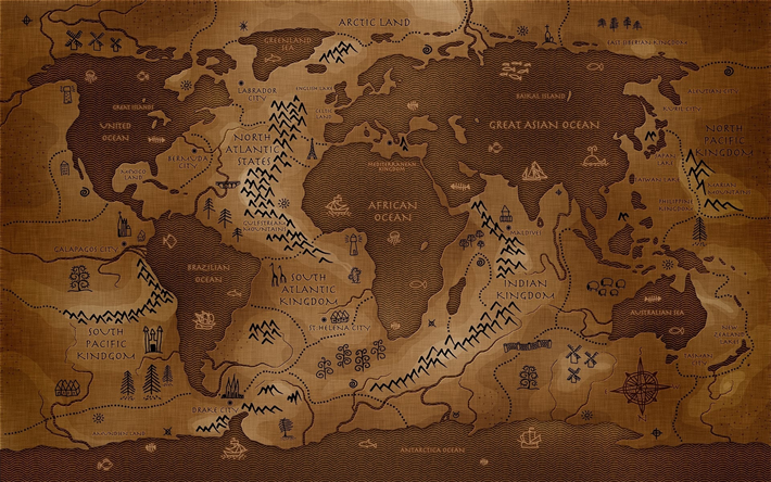 ダウンロード画像 独創的な世界地図 世界のマップのコンセプト 作品 創造 茶色の世界地図 3dアート 世界地図 フリー のピクチャを無料デスクトップの壁紙