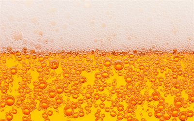 ビールの質感, 4k, 飲食感, ビールと発泡体の質感, ビール発泡, 白泡, ビールの背景, ビール, 光ビール