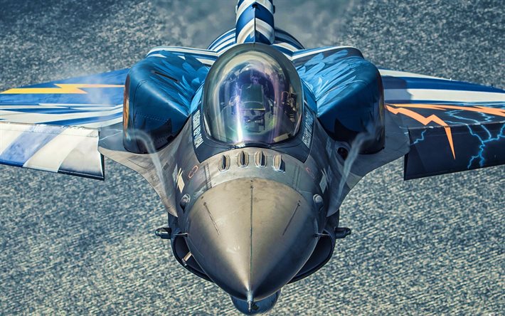 F-16, اليونانية الجو, طائرة مقاتلة, جنرال ديناميكس, الجيش اليوناني, تحلق F-16, مقاتلة, جنرال ديناميكس F-16 Fighting Falcon, الطائرات المقاتلة