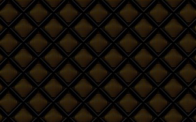 metall rutm&#246;nster, 4k, gul metall bakgrund, black metal-grid, metalln&#228;t, metall prickig struktur, metall bakgrund, metalln&#228;t bakgrund, metall texturer, grid m&#246;nster, gul bakgrund