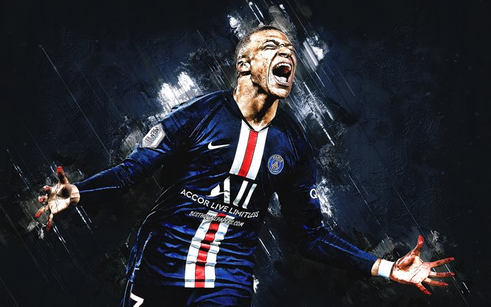 Kylian Mbappe, il Paris Saint-Germain, francese calciatore professionista, portrait, PSG, gol, Champions League, Ligue 1, Francia, calcio, stelle del calcio mondiale