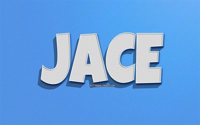 Jace, siniset viivat, taustakuvat nimill&#228;, Jace-nimi, miesten nimet, Jace-onnittelukortti, viivapiirros, kuva Jace-nimell&#228;