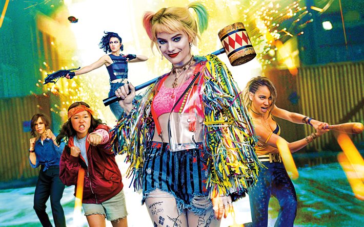 Yırtıcı Kuşlar, 4k, afiş, 2020 filmi, Bir Harley Quinn&#39;in Fantabulous Kurtuluşu, Yırtıcı Kuşlar 4K