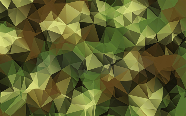 camouflage low poly background, 4k, abstract crystals, camouflage backgrounds, creative, geometric art, low poly patterns, low poly background, geometric shapes, low poly art, camouflage, abstract textures, abstract camouflage