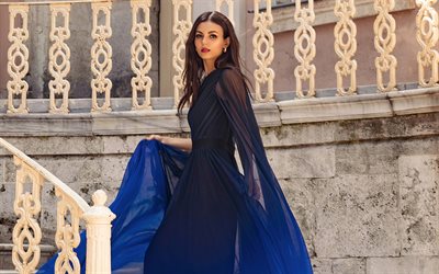 victoria justice, l actrice am&#233;ricaine, photographie, robe bleue, populaire des actrices, star am&#233;ricaine