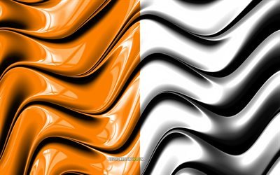 Armagh flag, 4k, Counties of Ireland, administrative districts, Flag of Armagh, 3D art, Armagh, irish counties, Armagh 3D flag, Ireland, United Kingdom, Europe