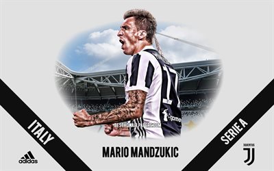 Mario Mandzukic, Juventus FC, Croatian football player, striker, Allianz Stadium, Serie A, Italy, football, Mandzukic