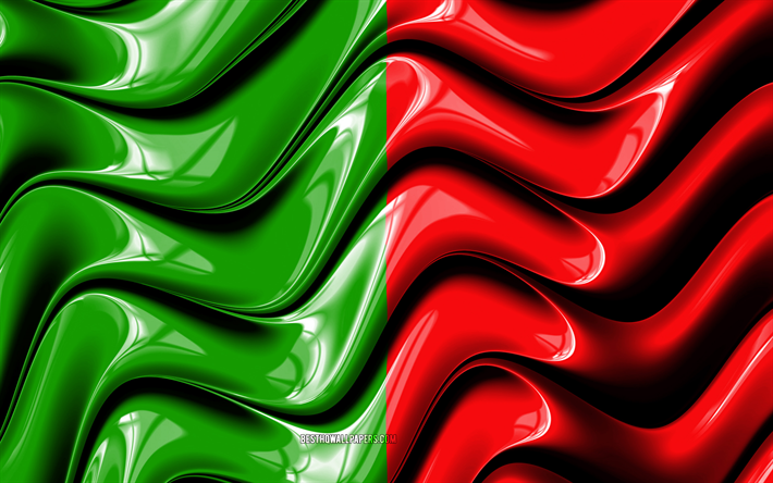 Mayo flag, 4k, Counties of Ireland, administrative districts, Flag of Mayo, 3D art, Mayo, irish counties, Mayo 3D flag, Ireland, United Kingdom, Europe