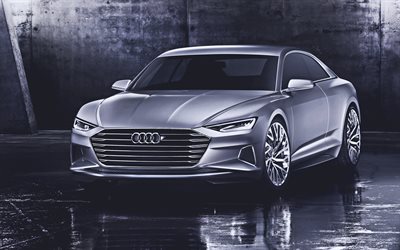 Audi Pr&#243;logo, 4k, carros de luxo, 2020 carros, studio, 2020 Audi Pr&#243;logo, carros alem&#227;es, Audi