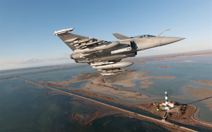 Dassault Rafale, French fighter, French Air Force, military aircraft, aircraft in the sky, strike aircraftMBDA Meteor