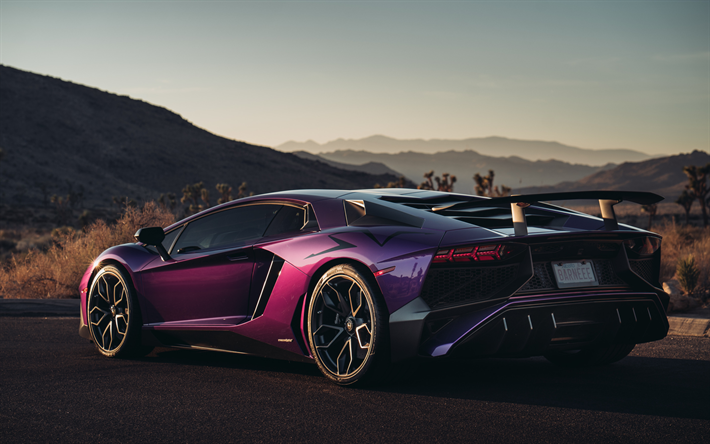 Descargar fondos de pantalla Lamborghini Aventador SV, Superveloce, LP