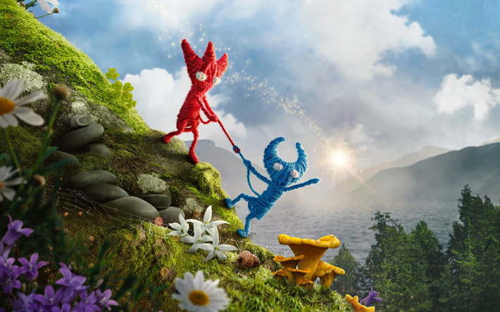 Unravel 2, 2018, poster, promo, Coldwood Interactive, Electronic Arts