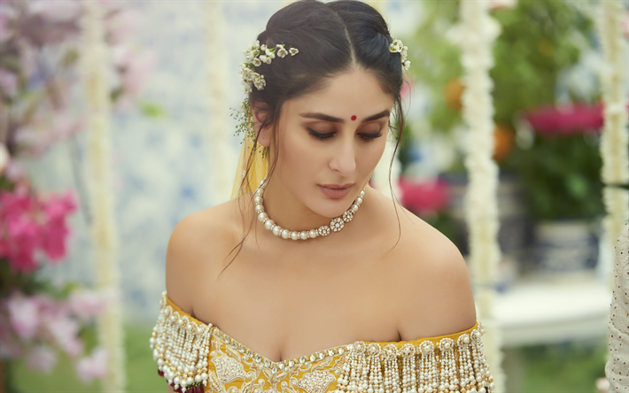 Na Verdade Kapoor, 4k, Bollywood, vestido de noiva, a atriz indiana, beleza, sess&#227;o de fotos