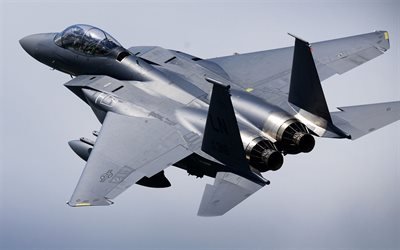 McDonnell Douglas F-15E Strike Eagle, American caccia-bombardiere, aeronautica, militare, aereo, volo