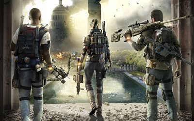 Tom Clancys The Division 2, 2019, 4k, post-pandemic Washington, poster, new game, promo