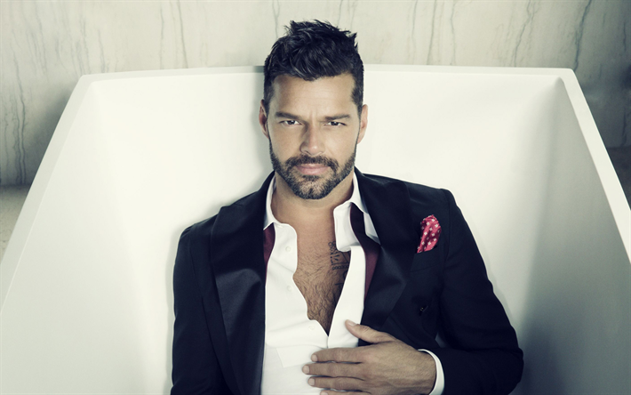 Ricky Martin, il cantante portoricano, photoshoot, cantanti famosi