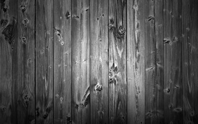 gray wooden boards, close-up, gray wooden texture, wooden backgrounds, wooden textures, wooden planks, vertical wooden boards, gray backgrounds