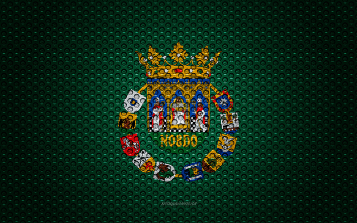 Bandiera di Siviglia, 4k, creativo, arte, rete metallica texture, Sevilla, bandiera, nazionale, simbolo, province di Spagna, Siviglia, Spagna, Europa