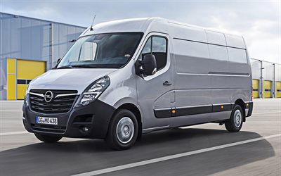 Opel Movano Van, 4k, cargo transport, 2019 cars, minibus, 2019 Opel Movano, german cars, Opel