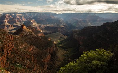 Grand Canyon, Red Rocks, Canyon, Paisagem De Montanha, EUA, Parque Nacional Do Grand Canyon